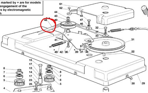 Honda engine deck belt - engine,