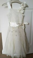 Girls beautiful ivory Next Signature party/christening/bridesmaid dress age 6