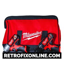 BUNDLE Milwaukee M12 ⅜" Drill Driver ¼" Hex Impact Driver with USA Milwaukee BAG