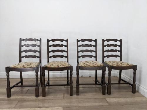 Dining chairs set solid dark - chairs, 4
