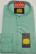 Mint Green Collarless Grandad