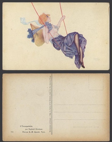Raphael kirchner old postcard - raphael,
