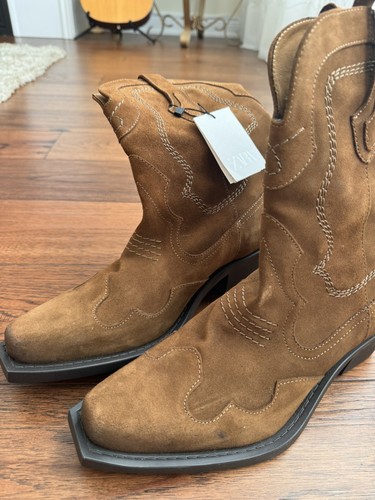 Zara men brown suede - men’s,