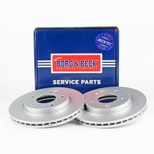 2x Brake Discs Pair Vented
