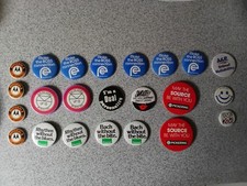 1980s  Hi-Fi & Audio Pin Badges Job Lot Of 23 Various Linn LP12, Dual, Marantz