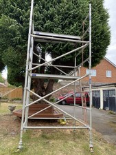 2 LEWIS Industrial Double Width Scaffold Towers 
