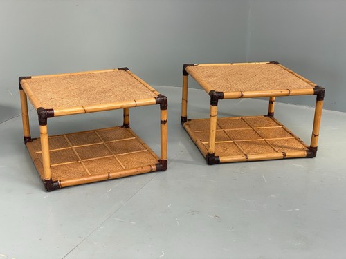 Vintage bamboo coffee tables - coffee,