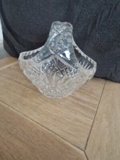 Clear cut glass vintage Art