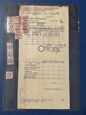 GERMANY 1958 FOOD COUPON RATION CARD PAPER DOCUMENT GOVERMENT CERTIFICATE