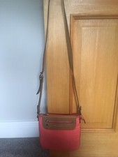 BAILEY & QUINN ORANGE/CORAL CROSSBODY FABRIC SHOULDER BAG