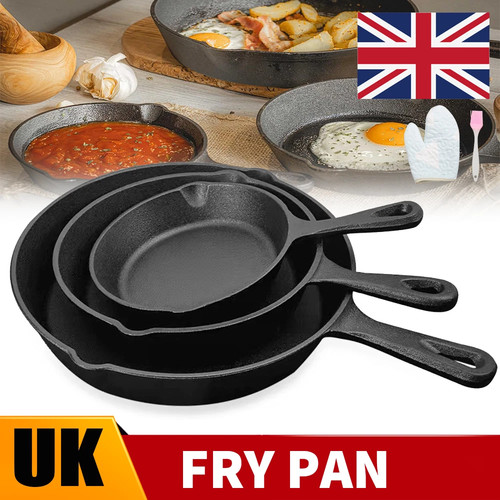 Cast iron skillet - 3x,