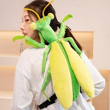 Backpack Bag Invert Insect Animals Plush Green Praying Mantis Bug BRAND NEW - UK