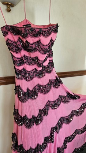 Pink black jenny packham - &,