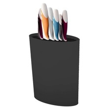 Oval knife block black - knife,