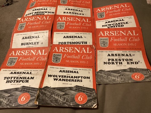 Arsenal home progs 8 - arsenal,