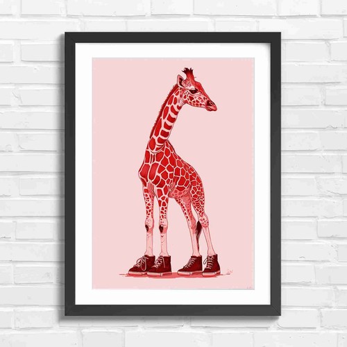 Fashionable giraffe wearing - giraffe,