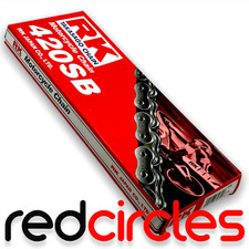 BLACK RK 420 PIT BIKE CHAIN 56/112 LINK 50cc 110cc 125cc 140cc 160cc PITBIKE