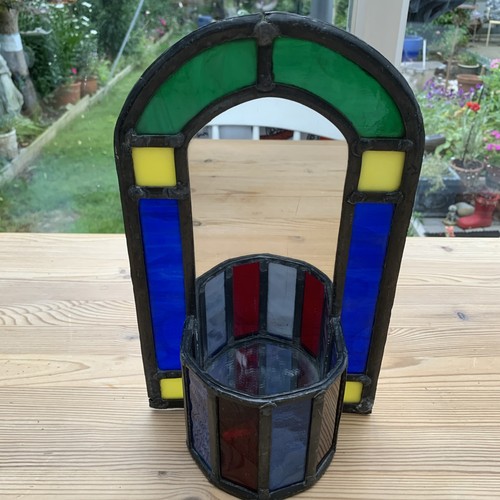 Vintage leaded stained glass - stained,