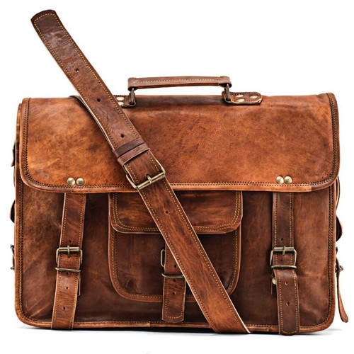 Briefcase large leather - large,