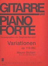 Mauro Giuliani-Variationen op. 113-Guitar and Piano