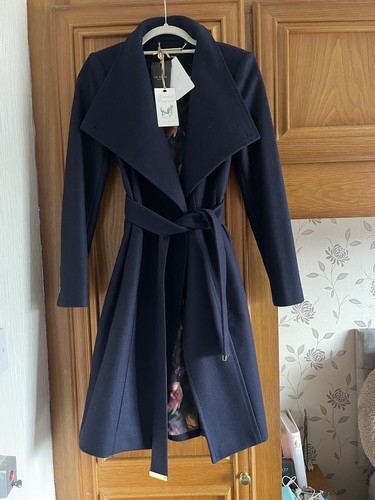 Ted baker coat navy - coat, wool