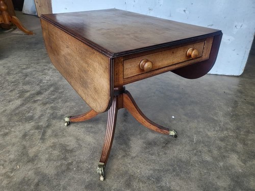 Antique georgian pedestal drop - antique,