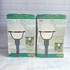 Opal Globe Light Linking Garden Lighting Ring x2 New In Box