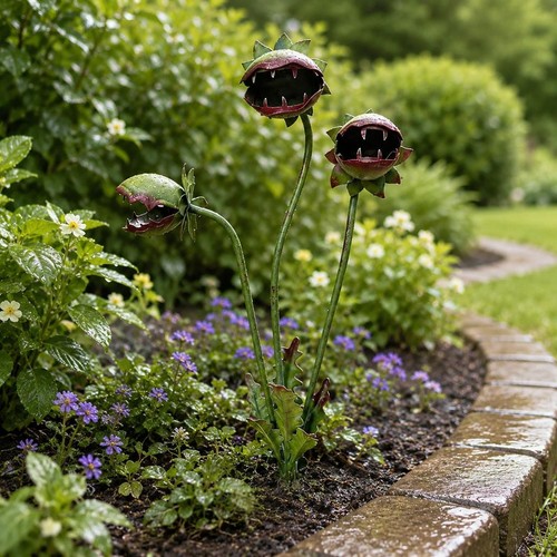 Metal carnivorous plant garden - metal,