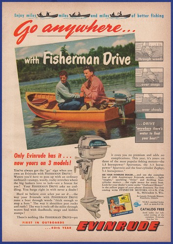 Vintage 1949 evinrude - vintage,