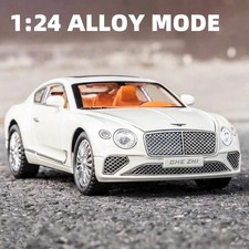 1:24 Bentley Continental GT Model Car Diecast Toy Vehicle Collection Toy White