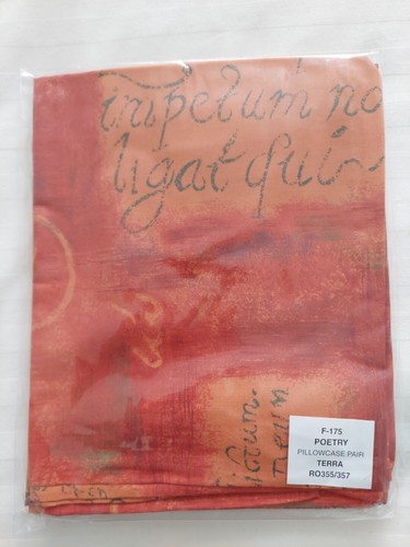Pair pillowcases terracotta - pair,