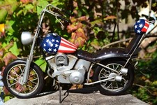 Handmade Tin Motorcycle Metal Model - Harley Davidson Captain America Easy Rider
