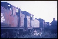 ORIGINAL  35mm slide- ex GWR 5538 & 5542 at Woodhams, Barry scrapyard 6.72.