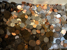 KILO MIXED GENUINE UNSORTED BRITISH COINS INCLUDING UNCIRCULATED COINS (CN-046)