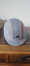 Charles Owen Ayr8 Plus 57/7 Riding Hat Grey Sparkle Orange