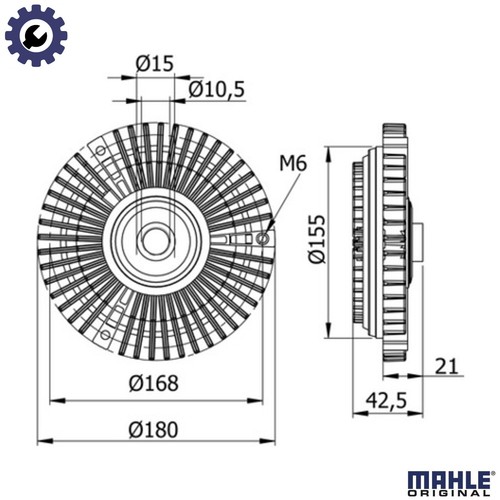 Clutch radiator fan cfc - radiator,