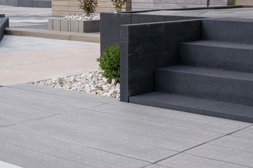 Garden concrete blocks wall - blocks,