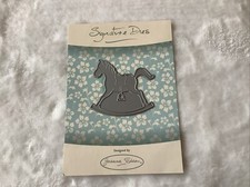 Rocking Horse Signature Metal Cutting Die , Embossing , Scrapbooks , DIY. D1041
