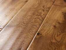 £40.99 -Solid Oak Hardwood Antique Brown Flooring - 18 x 125 SAMPLE