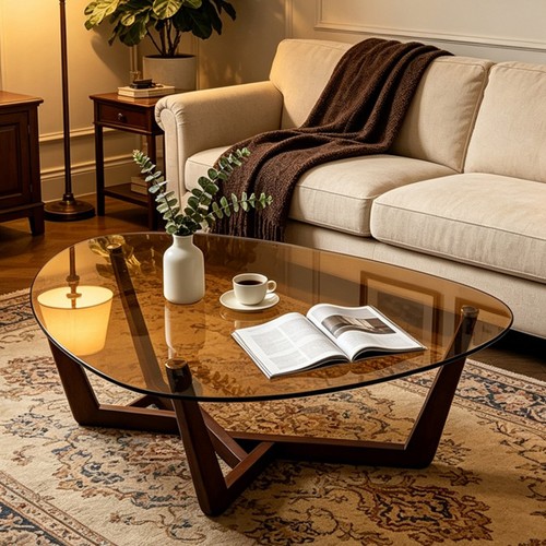 Triangle glass coffee - glass, table