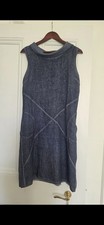Chic Blue Linnen Summer Dress