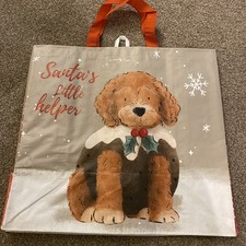 Tesco Santas Little Helper Christmas Xmas Reusable Shopping Bags Tote bags X2