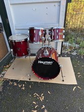Free P&P. Hayman Drum Kit. 18” Bass 14” Floor 10 & 12” Tom. Jazz Be Bop Jungle