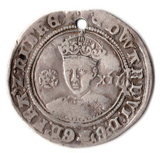 Edward VI Shilling.  Hammered