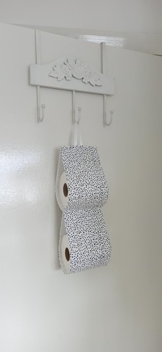 Small black polka dots fabric