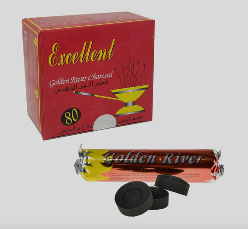Shisha hookah charcoal golden - charcoal,