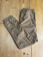 Polo Ralph Lauren Boys Khaki Jogger Pants With Elasticated Cuffs Size M(10-12)