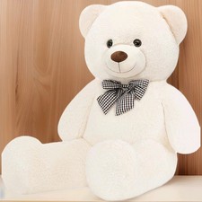 Big Large White Teddy Bear Soft Plush Toy Perfect For Cuddles