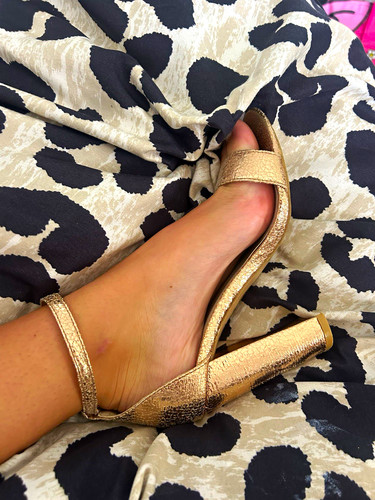Women gold strappy - women's,