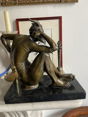 Large erotic bronze sculpture - erotic,